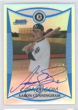 2008 Bowman Chrome - Prospects - Refractor #BCP275 - Prospect Autographs - Aaron Cunningham /500