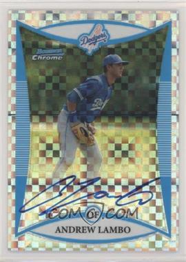 2008 Bowman Chrome - Prospects - X-Fractor #BCP267 - Prospect Autographs - Andrew Lambo /250