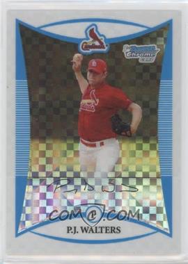 2008 Bowman Chrome - Prospects - X-Fractor #BCP76 - P.J. Walters /275