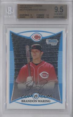 2008 Bowman Chrome - Prospects #BCP110 - Brandon Waring [BGS 9.5 GEM MINT]