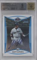 Prospect Autographs - Matt LaPorta [BGS 9 MINT]