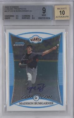 2008 Bowman Chrome - Prospects #BCP120 - Prospect Autographs - Madison Bumgarner [BGS 9 MINT]