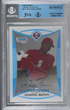 2008 Bowman Chrome - Prospects #BCP199 - Dominic Brown [JSA Certified Encased by BGS]