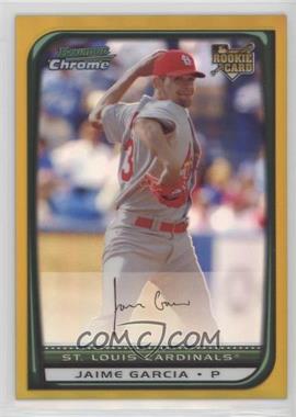 2008 Bowman Draft Picks & Prospects - [Base] - Chrome Gold Refractor #BDP17 - Jaime Garcia /50