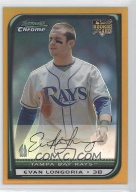 2008 Bowman Draft Picks & Prospects - [Base] - Chrome Gold Refractor #BDP27 - Evan Longoria /50