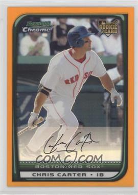 2008 Bowman Draft Picks & Prospects - [Base] - Chrome Orange Refractor #BDP12 - Chris Carter /25