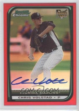 2008 Bowman Draft Picks & Prospects - [Base] - Chrome Red Refractor #BDP39 - Chris Volstad /5