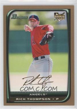 2008 Bowman Draft Picks & Prospects - [Base] - Gold #BDP36 - Rich Thompson