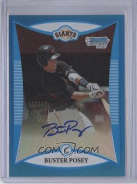2008 Bowman Draft Picks & Prospects - Prospects - Chrome Blue Refractor #BDPP128 - Buster Posey /150