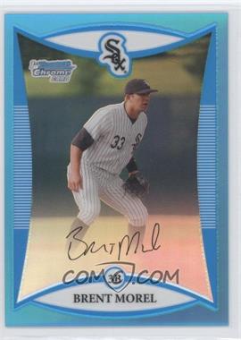 2008 Bowman Draft Picks & Prospects - Prospects - Chrome Blue Refractor #BDPP49 - Brent Morel /99