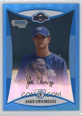 2008 Bowman Draft Picks & Prospects - Prospects - Chrome Blue Refractor #BDPP51 - Jake Odorizzi /99