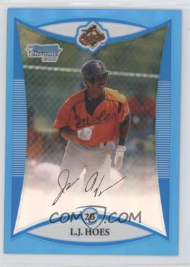 2008 Bowman Draft Picks & Prospects - Prospects - Chrome Blue Refractor #BDPP61 - L.J. Hoes /99