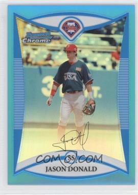 2008 Bowman Draft Picks & Prospects - Prospects - Chrome Blue Refractor #BDPP85 - Jason Donald /99