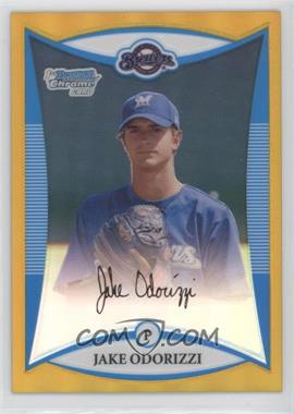 2008 Bowman Draft Picks & Prospects - Prospects - Chrome Gold Refractor #BDPP51 - Jake Odorizzi /50