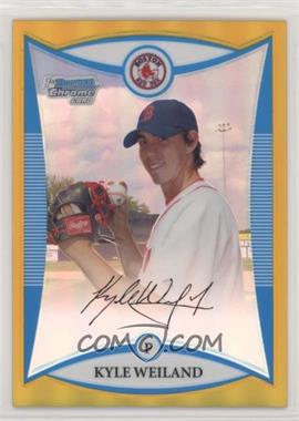 2008 Bowman Draft Picks & Prospects - Prospects - Chrome Gold Refractor #BDPP57 - Kyle Weiland /50