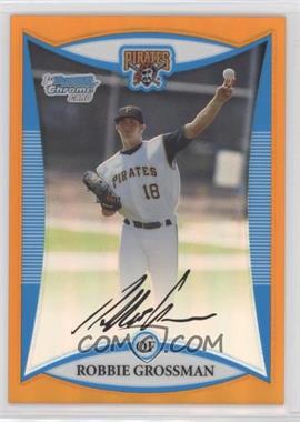 2008 Bowman Draft Picks & Prospects - Prospects - Chrome Orange Refractor #BDPP10 - Robbie Grossman /25