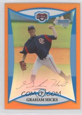 2008 Bowman Draft Picks & Prospects - Prospects - Chrome Orange Refractor #BDPP32 - Graham Hicks /25