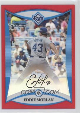 2008 Bowman Draft Picks & Prospects - Prospects - Chrome Red Refractor #BDPP72 - Eddie Morlan /5