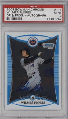 2008 Bowman Draft Picks & Prospects - Prospects - Chrome #BDPP111 - Wilmer Flores [PSA 9 MINT]