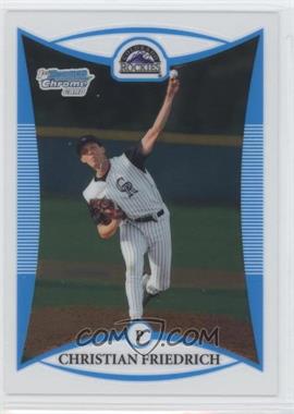 2008 Bowman Draft Picks & Prospects - Prospects - Chrome #BDPP31 - Christian Friedrich