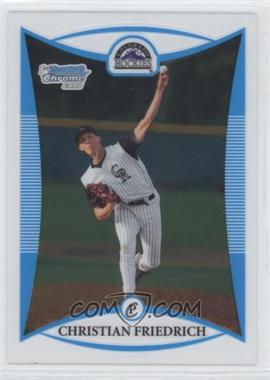 2008 Bowman Draft Picks & Prospects - Prospects - Chrome #BDPP31 - Christian Friedrich