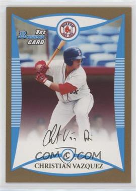 2008 Bowman Draft Picks & Prospects - Prospects - Gold #BDPP25 - Christian Vazquez