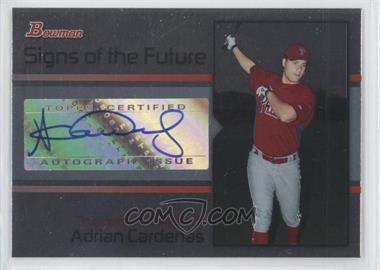 2008 Bowman Draft Picks & Prospects - Signs of the Future #SOF-AC - Adrian Cardenas