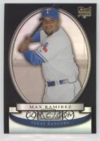 Max Ramirez (Holding Bat, White Jersey) #/25