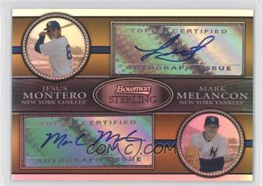 2008 Bowman Sterling - Dual Autographs - Gold Refractor #DA-MM - Jesus Montero, Mark Melancon /50