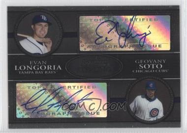 2008 Bowman Sterling - Dual Autographs #DA-LS - Evan Longoria, Geovany Soto /325