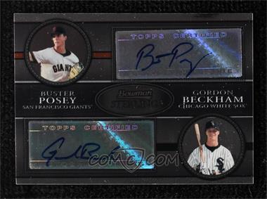 2008 Bowman Sterling - Dual Autographs #DA-PB - Buster Posey, Gordon Beckham /325