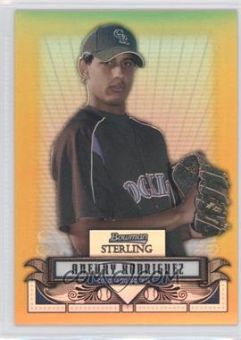 2008 Bowman Sterling - Prospects - Gold Refractor #BSP-AR - Aneury Rodriguez /50