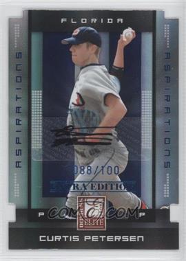 2008 Donruss Elite Extra Edition - [Base] - Aspirations Die-Cut Autographs #27 - Curtis Petersen /100