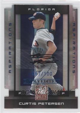 2008 Donruss Elite Extra Edition - [Base] - Aspirations Die-Cut Autographs #27 - Curtis Petersen /100