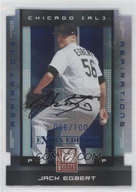 2008 Donruss Elite Extra Edition - [Base] - Aspirations Die-Cut Autographs #42 - Jack Egbert /100