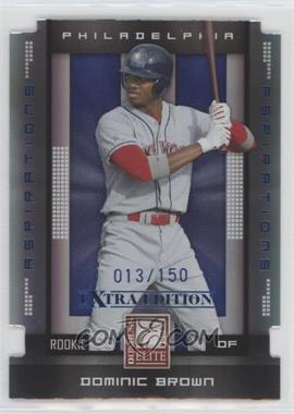 2008 Donruss Elite Extra Edition - [Base] - Aspirations Die-Cut #121 - Dominic Brown /150