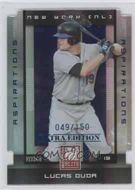 2008 Donruss Elite Extra Edition - [Base] - Aspirations Die-Cut #145 - Lucas Duda /150