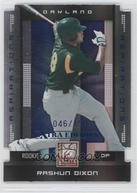 2008 Donruss Elite Extra Edition - [Base] - Aspirations Die-Cut #192 - Rashun Dixon /150