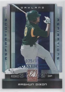 2008 Donruss Elite Extra Edition - [Base] - Aspirations Die-Cut #192 - Rashun Dixon /150