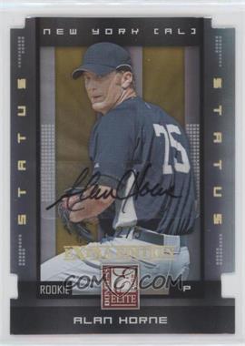 2008 Donruss Elite Extra Edition - [Base] - Status Gold Die-Cut Autographs #102 - Alan Horne /5