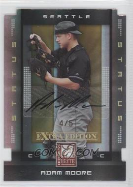 2008 Donruss Elite Extra Edition - [Base] - Status Gold Die-Cut Autographs #5 - Adam Moore /5