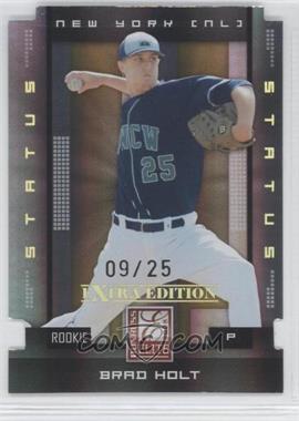 2008 Donruss Elite Extra Edition - [Base] - Status Gold Die-Cut #105 - Brad Holt /25