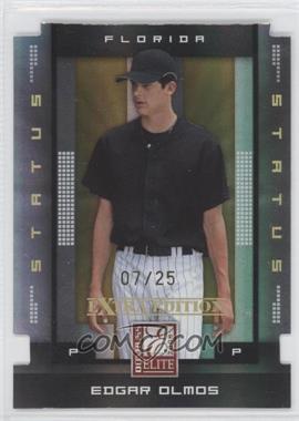 2008 Donruss Elite Extra Edition - [Base] - Status Gold Die-Cut #33 - Edgar Olmos /25