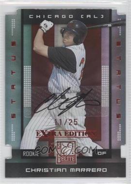 2008 Donruss Elite Extra Edition - [Base] - Status Red Die-Cut Autographs #113 - Christian Marrero /25