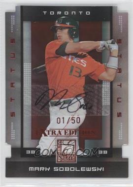 2008 Donruss Elite Extra Edition - [Base] - Status Red Die-Cut Autographs #69 - Mark Sobolewski /50