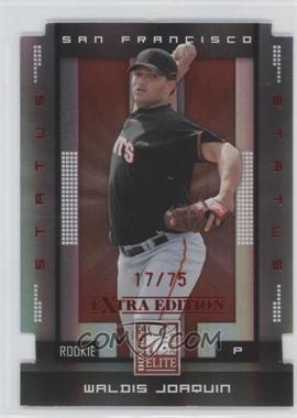 2008 Donruss Elite Extra Edition - [Base] - Status Red Die-Cut #166 - Waldis Joaquin /75