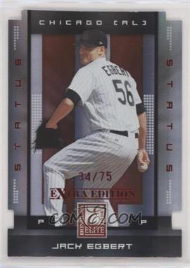 2008 Donruss Elite Extra Edition - [Base] - Status Red Die-Cut #42 - Jack Egbert /75