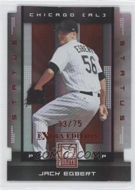 2008 Donruss Elite Extra Edition - [Base] - Status Red Die-Cut #42 - Jack Egbert /75