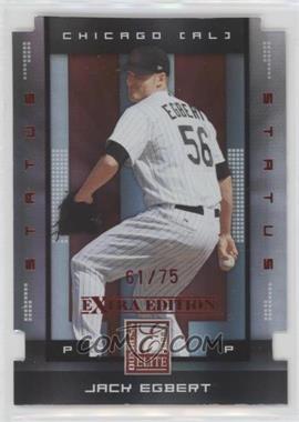 2008 Donruss Elite Extra Edition - [Base] - Status Red Die-Cut #42 - Jack Egbert /75