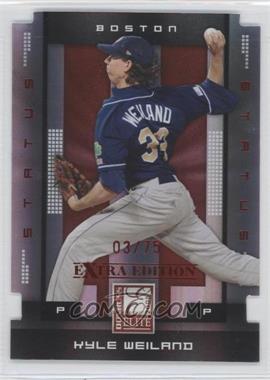 2008 Donruss Elite Extra Edition - [Base] - Status Red Die-Cut #66 - Kyle Weiland /75